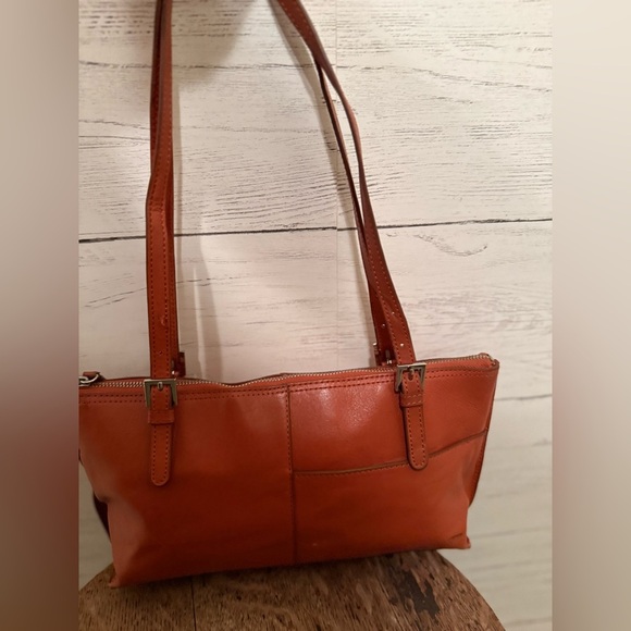 Hobo V6804 Womens Cognac Angelica Leather Handbag EUC - Picture 10 of 10